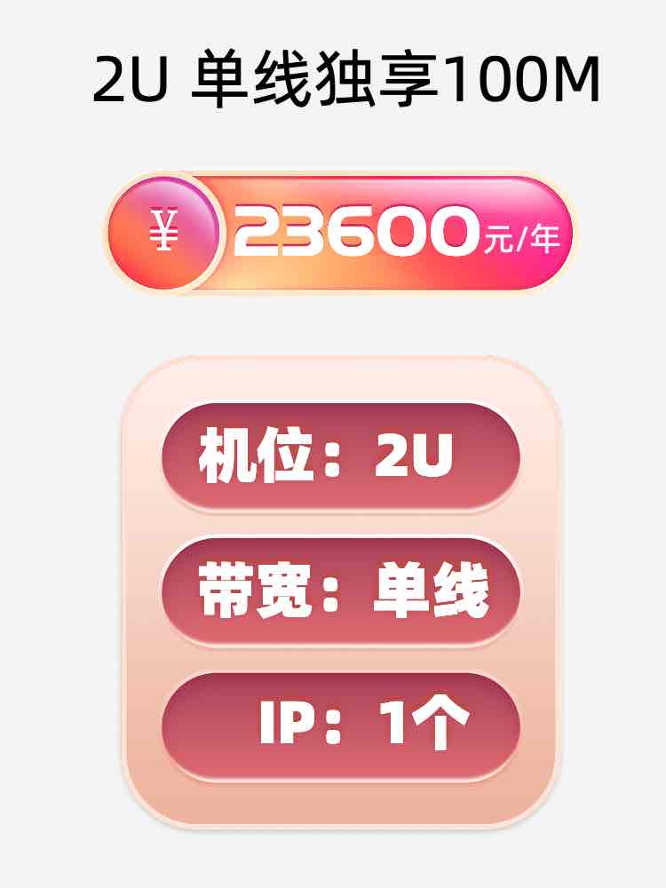 扬州单线100M服务器托管价格